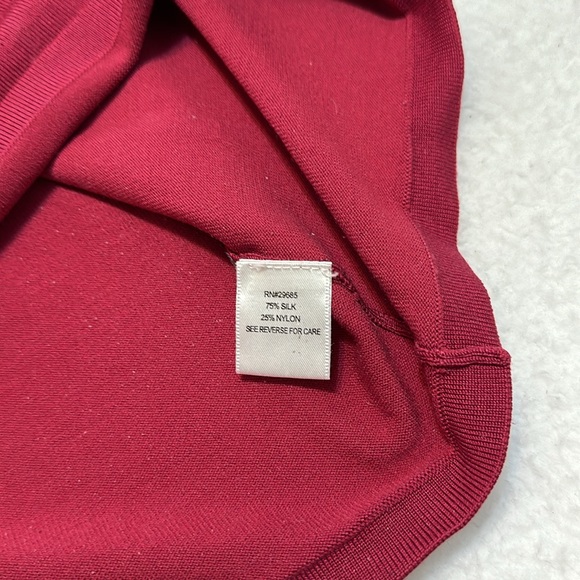 Pendleton Silk Blend Maroon Long Sleeve Shirt Size Medium - Picture 5 of 7